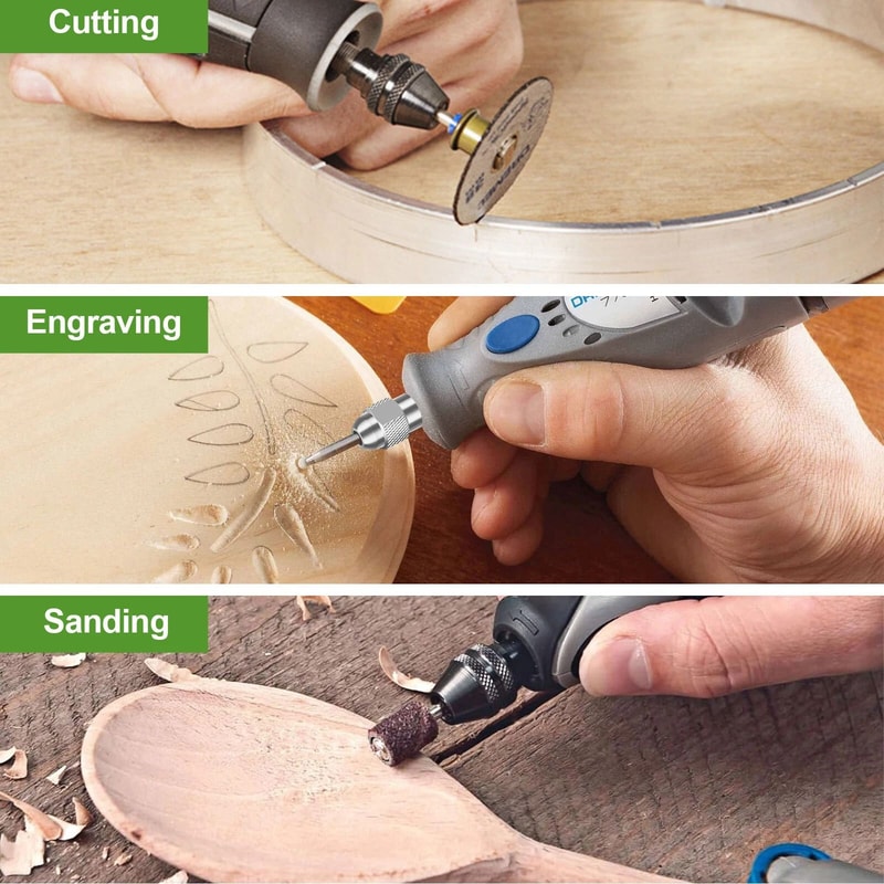 Rotary Tool Collet Set Drill Chuck Replacement For LightDuty Accessories 4