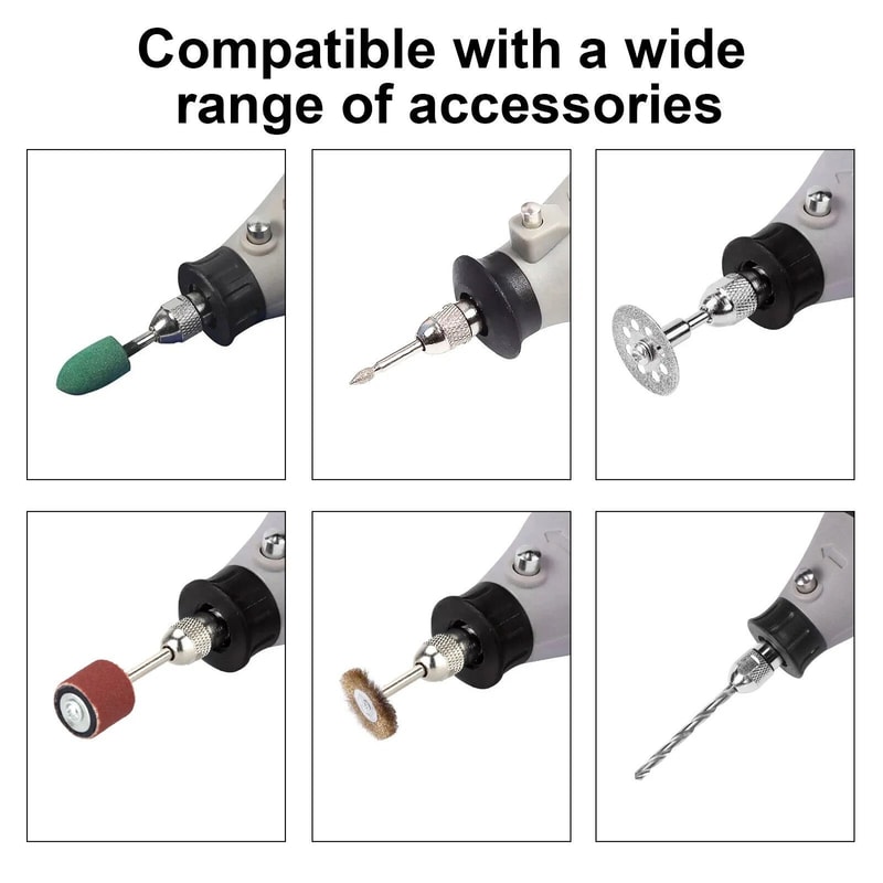 Rotary Tool Collet Set Drill Chuck Replacement For LightDuty Accessories 1