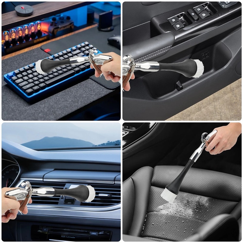 HighPressure Gun Air Blower Car Cleaning Tool For Carpet Upholstery Trumpet Nozzle 1