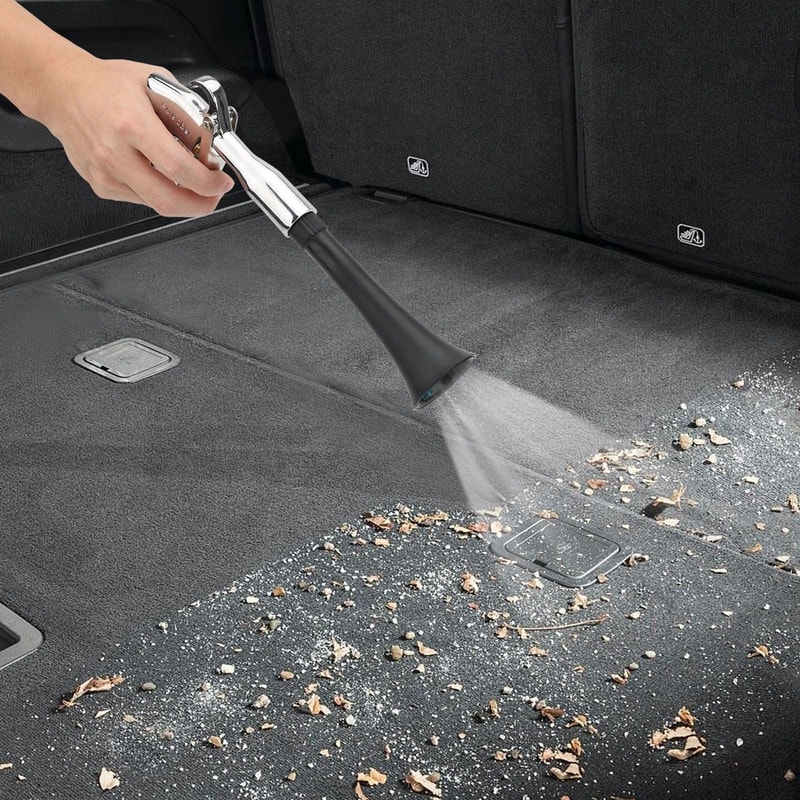 HighPressure Gun Air Blower Car Cleaning Tool For Carpet Upholstery Trumpet Nozzle 0