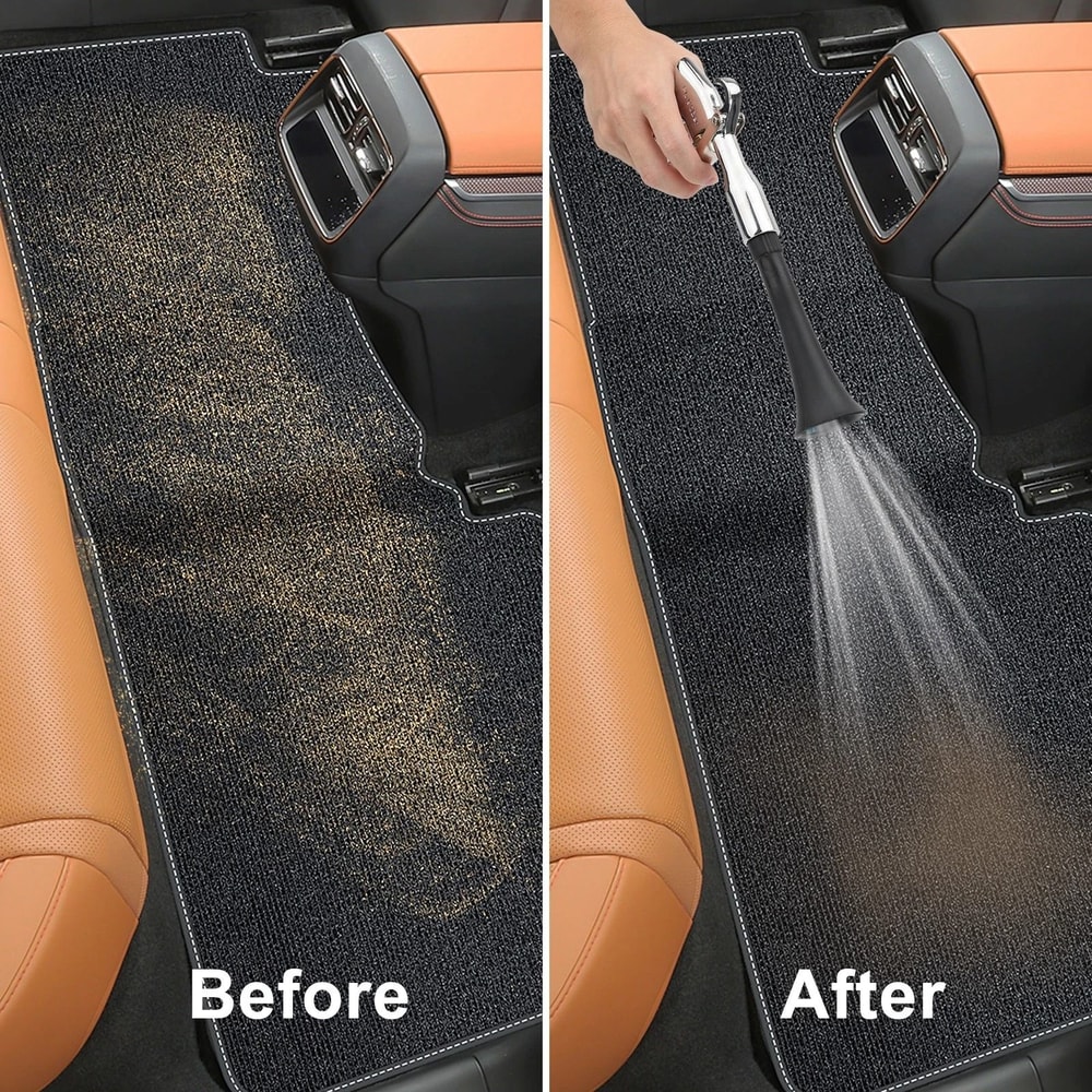 HighPressure Gun Air Blower Car Cleaning Tool For Carpet Upholstery Trumpet Nozzle 4