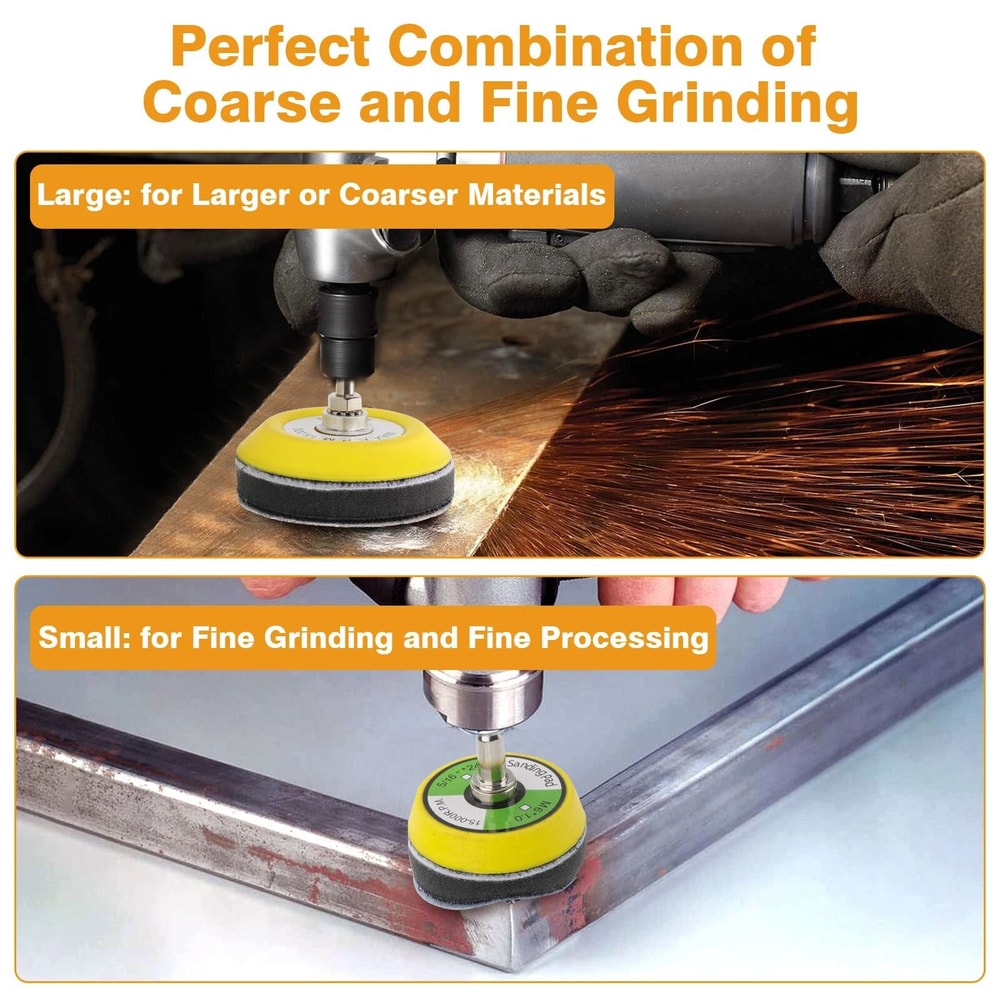 Sanding Discs Kit Grit Sandpaper Pads With Hook Loop 3