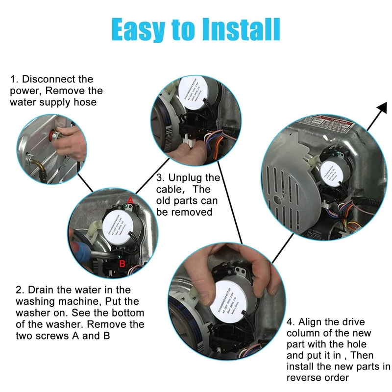 Mode Shift Actuator For Washer Fix Drain And Agitate Issues 3