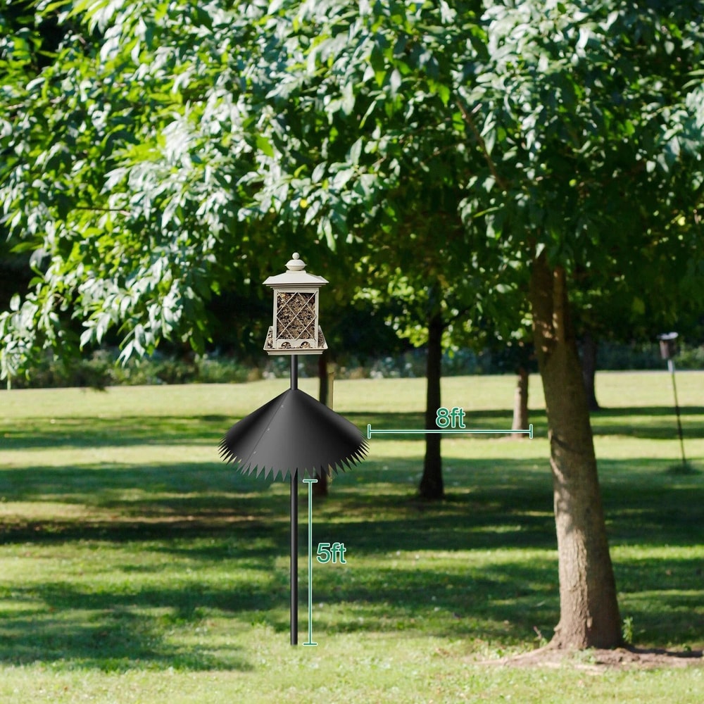 Squirrel Proof Baffle Large Aroundwrap Squirrel Baffles For Bird Feeder Protection WeatherResistant 2