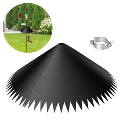squirrel proof baffle, large around-wrap squirrel baffles for bird feeder protection, weather-resistant guard