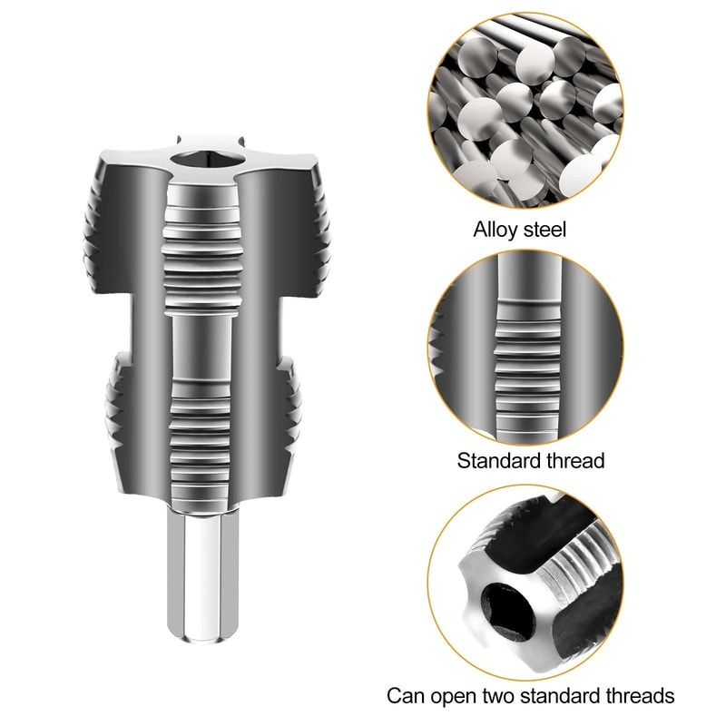 Integrated Pipe Threading Tool Kit External Thread Repair For PVC Water Pipes 4