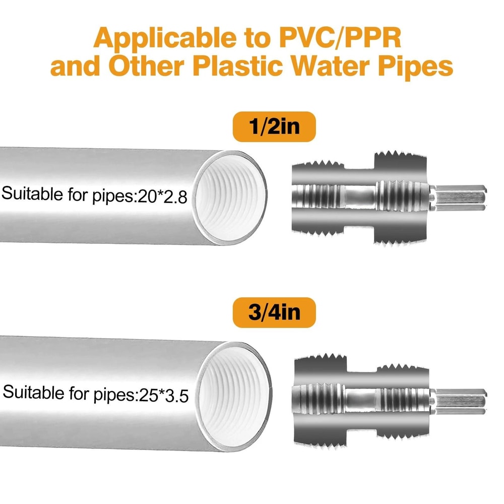 Integrated Pipe Threading Tool Kit External Thread Repair For PVC Water Pipes 6