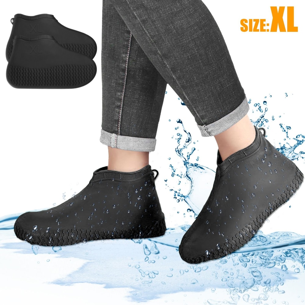 Reusable Waterproof Shoes Cover Antislip Silicone Rain Shoe Protector 8
