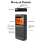 Weather Band Radio With AutoSearch LCD Display Emergency Pocket Radio For Outdoor Use 2