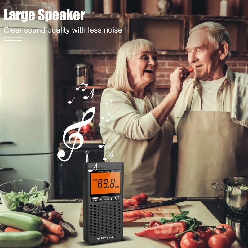 Weather Band Radio With AutoSearch LCD Display Emergency Pocket Radio For Outdoor Use 1