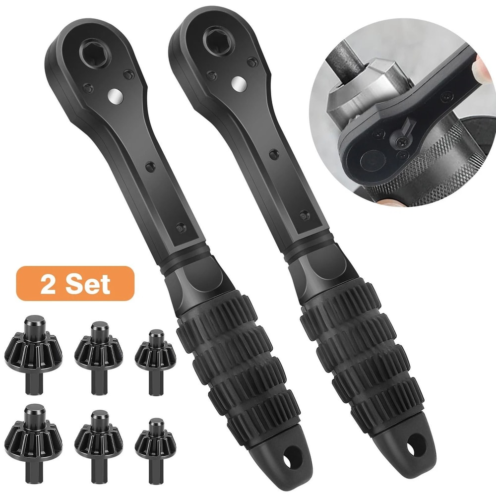 Drill Chuck Key Replacement Tool Ratchet Drill Chuck Wrench With Magnetic Heads Universal Wrench 7