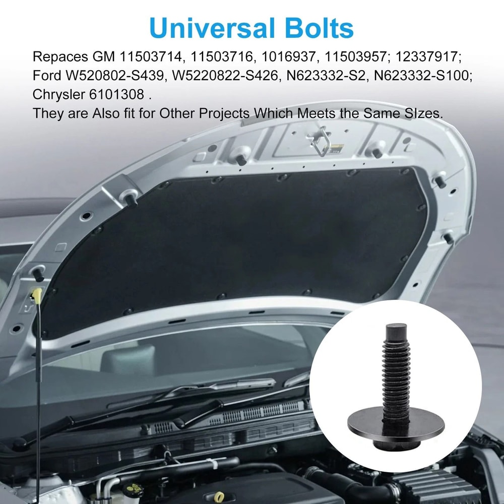 HeavyDuty Car Body Bolt Screws Fastener Kit 4