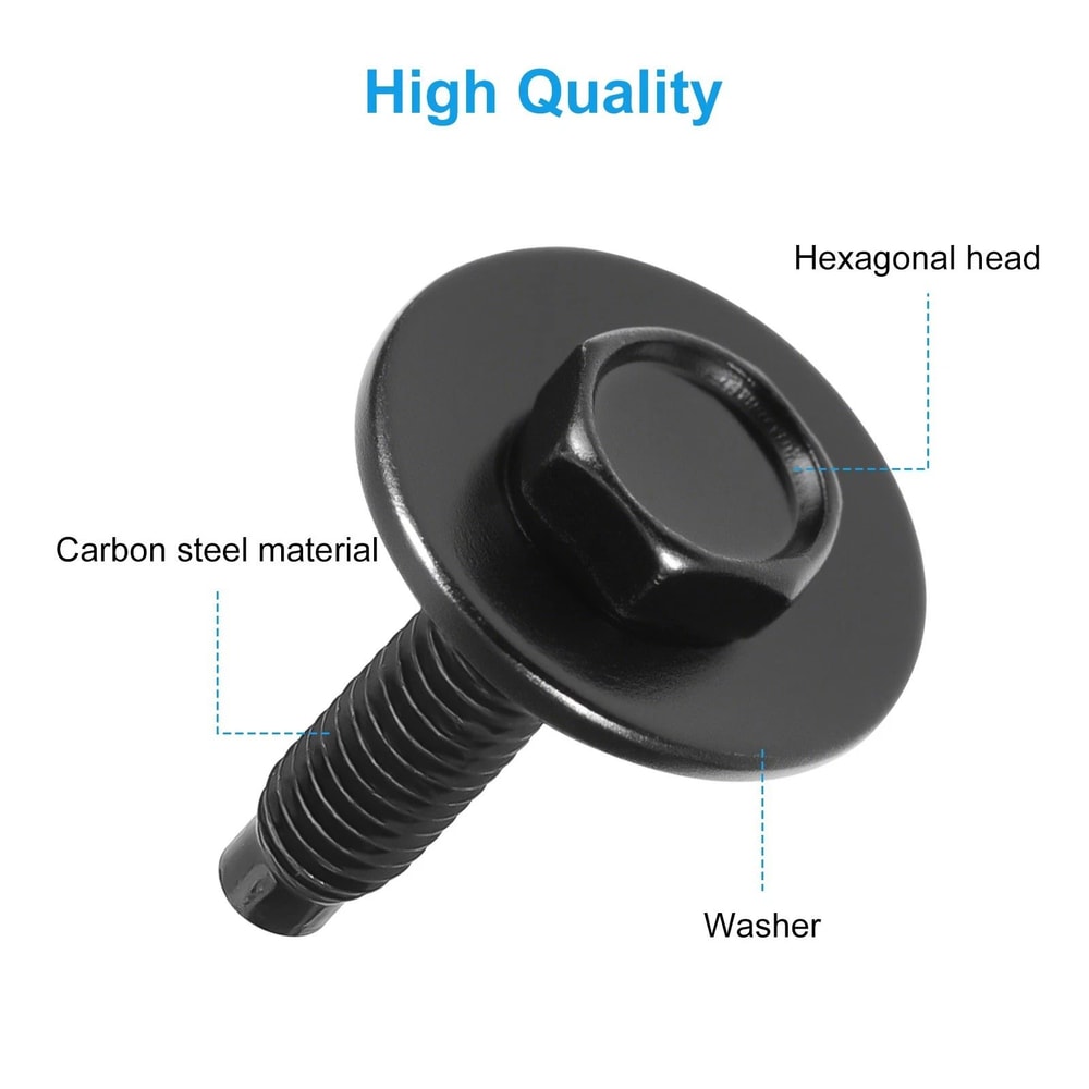 HeavyDuty Car Body Bolt Screws Fastener Kit 6