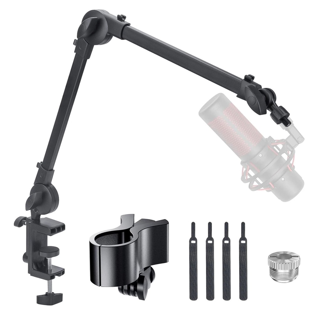 Adjustable Mic Stand Rotatable Microphone Boom Arm For Podcasts Gaming 6