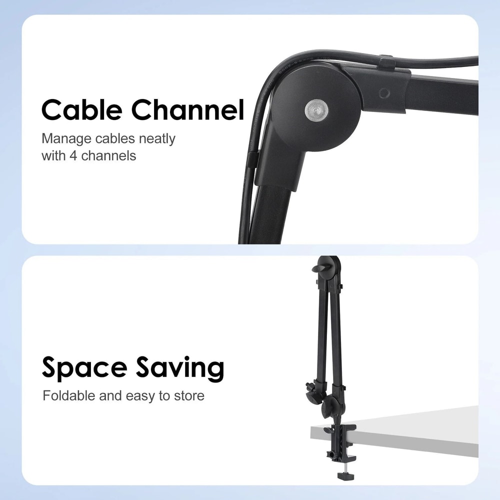 Adjustable Mic Stand Rotatable Microphone Boom Arm For Podcasts Gaming 1