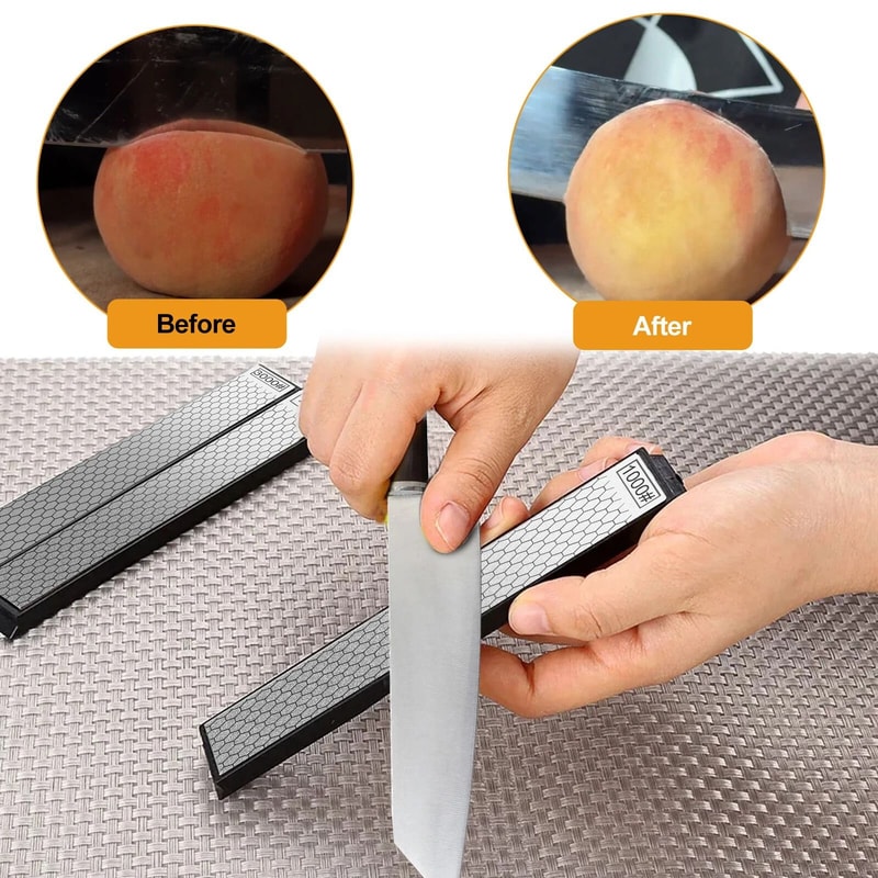 Knife Sharpening Diamond Stone Set Chisel Sharpening Coarse To Fine Grits 2