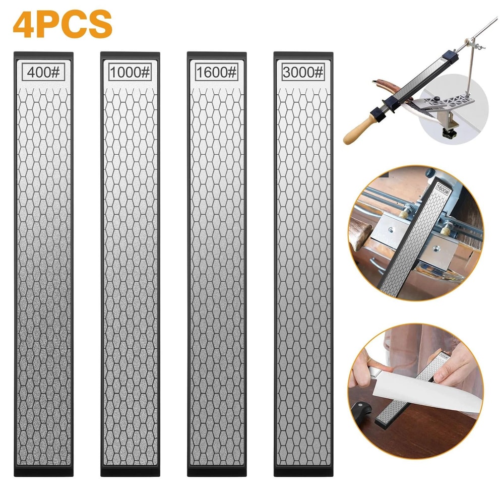 Knife Sharpening Diamond Stone Set Chisel Sharpening Coarse To Fine Grits 6