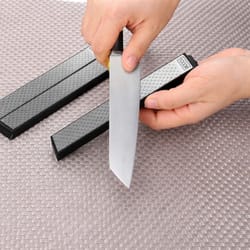 knife sharpening diamond stone set, chisel sharpening, coarse to fine grits
