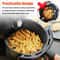 Reusable Air Fryer Silicone Basket Liner NonStick Pot Mat For Air Fryers And Oven Baking 4