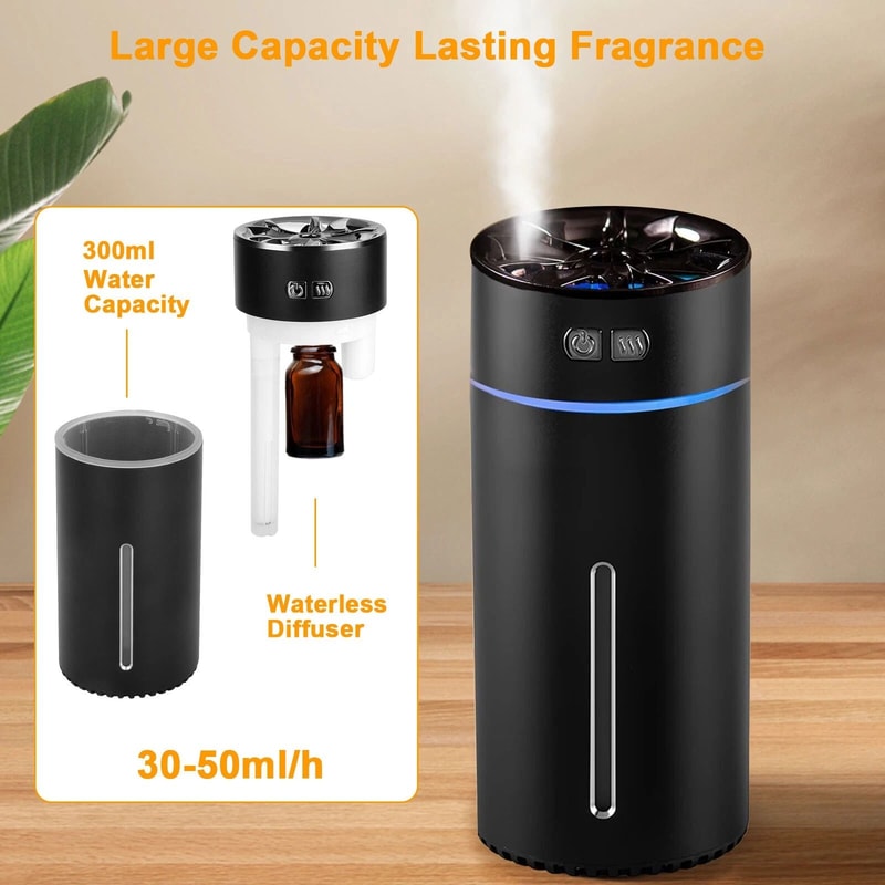 Waterless Aroma Diffuser For Car Large Rooms Essential Oil Humidifier With Quiet Operation 3