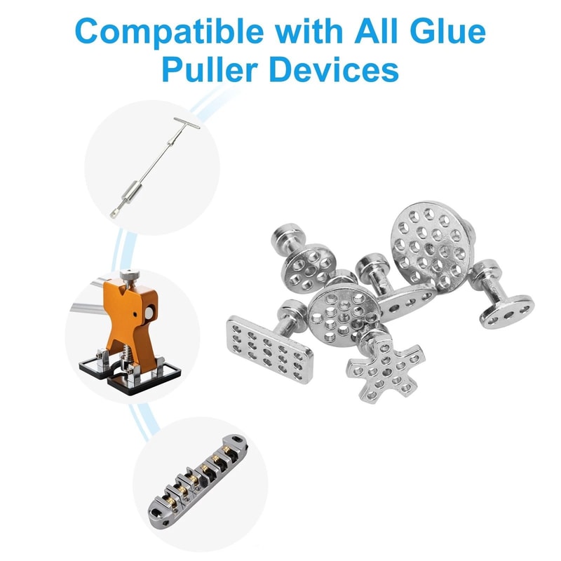 Car Dent Repair Tool Set Paintless Zinc Alloy Puller Multiple Sizes 3