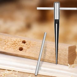 reamer set, tapered hand, premium steel for metal & plastic holes