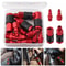 Quick Connect Air Fittings Red Aluminum Coupler Plug Kit Universal Secure Locking Mechanism For Pne 5