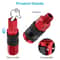 Quick Connect Air Fittings Red Aluminum Coupler Plug Kit Universal Secure Locking Mechanism For Pne 3