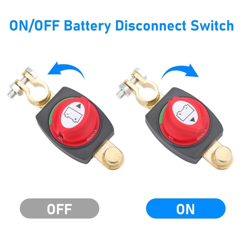 Battery Power Switch Disconnect Isolator OnOff Cut Master For RVs Boats Cars 6