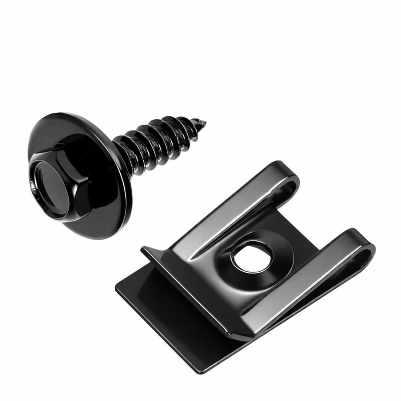 Metal U Nut Clips Fender Liner Screws Engine Cover Fasteners Splash Retainer Kit 0