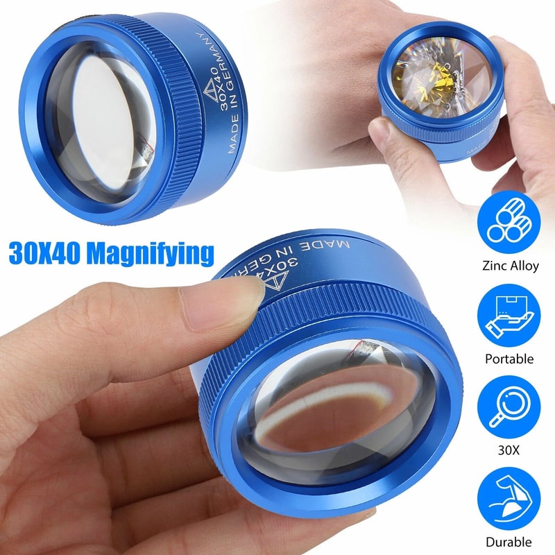 Pocket Magnifying Glass Tool For Jewelry Repair And Viewing Small Objects 5