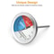 Temperature Thermometer Gauge For BBQ Grill Smoker Pit Stainless Steel Probe 5