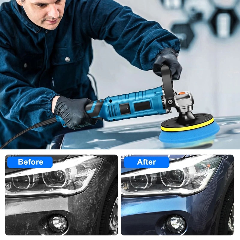 Car Buffer Polisher Polishing Pad Kit For Buffing And Cutting Auto Detailing Sponge Pads 2