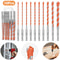 Concrete Drill Bits Set Premium Carbide Tip Hammer Drill Bits For Masonry Tile Glass Cement And Bri 5