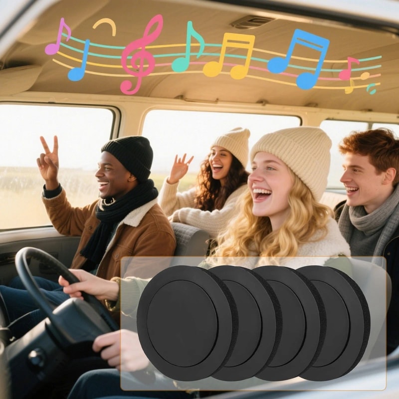 Dash Speaker Bass Insulation Ring Car Door Noise Cushion Woofer Foam Pad 6