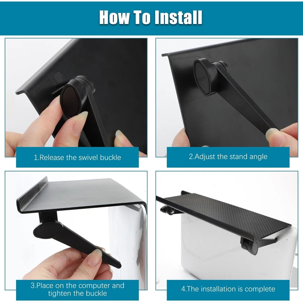 Caddy Top Shelf For TV Adjustable Desktop Stand Storage Rack Holder For Accessories 3