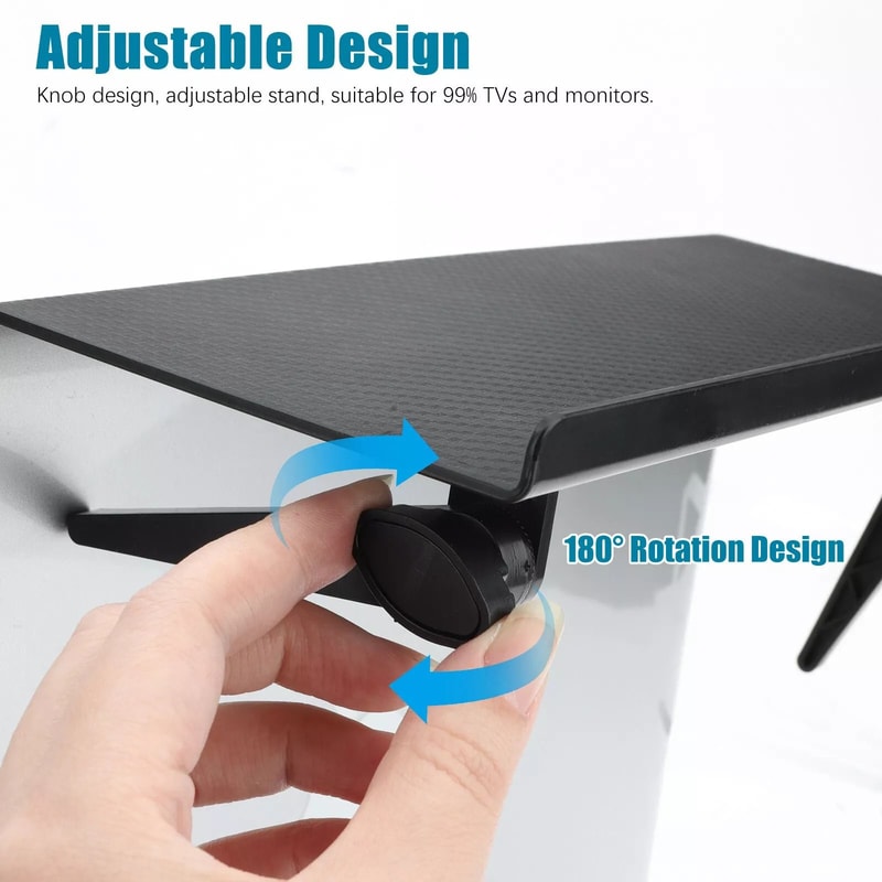 Caddy Top Shelf For TV Adjustable Desktop Stand Storage Rack Holder For Accessories 5