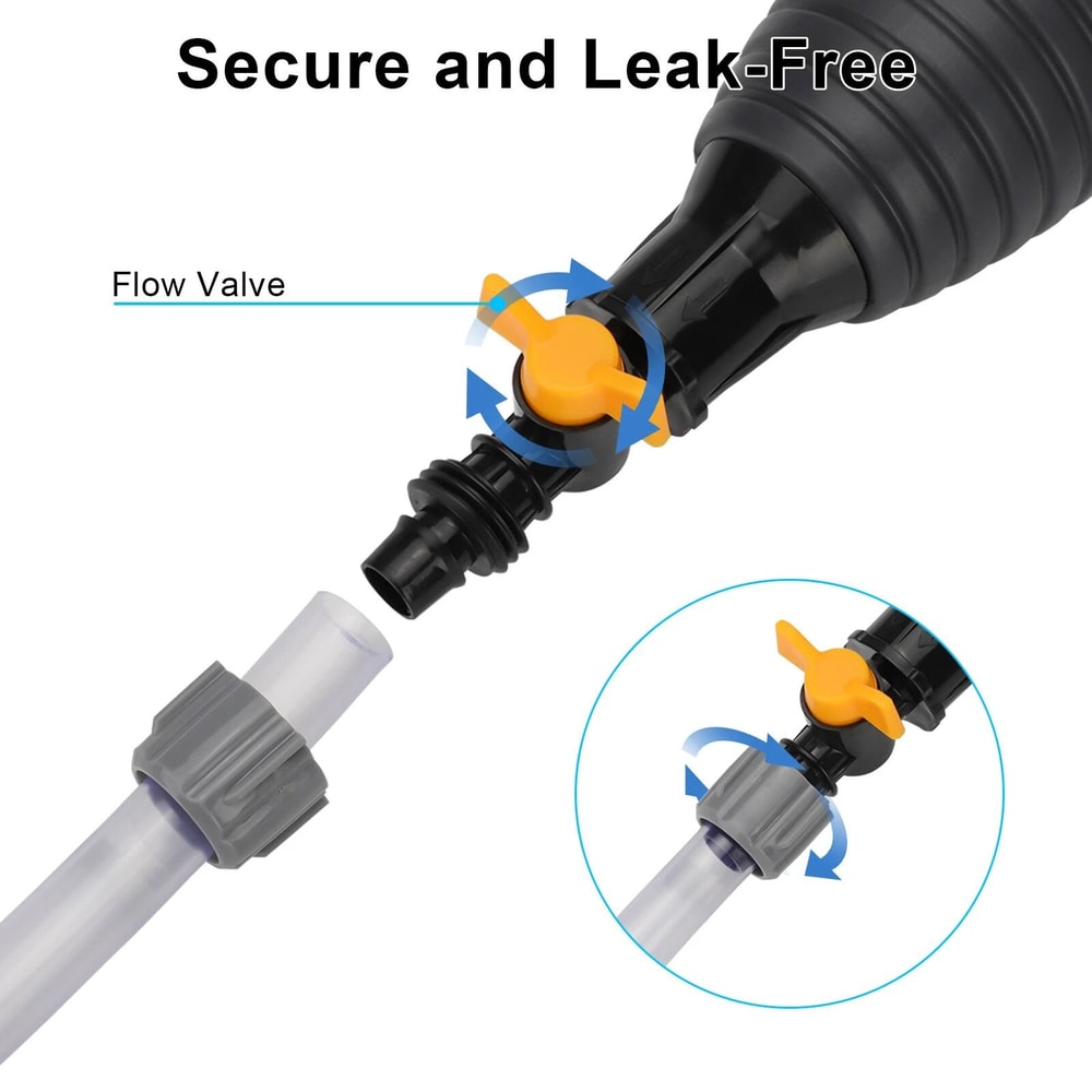 Manual Siphon Hose Transfer Hand Pump For Gasoline Diesel Water Oil 4