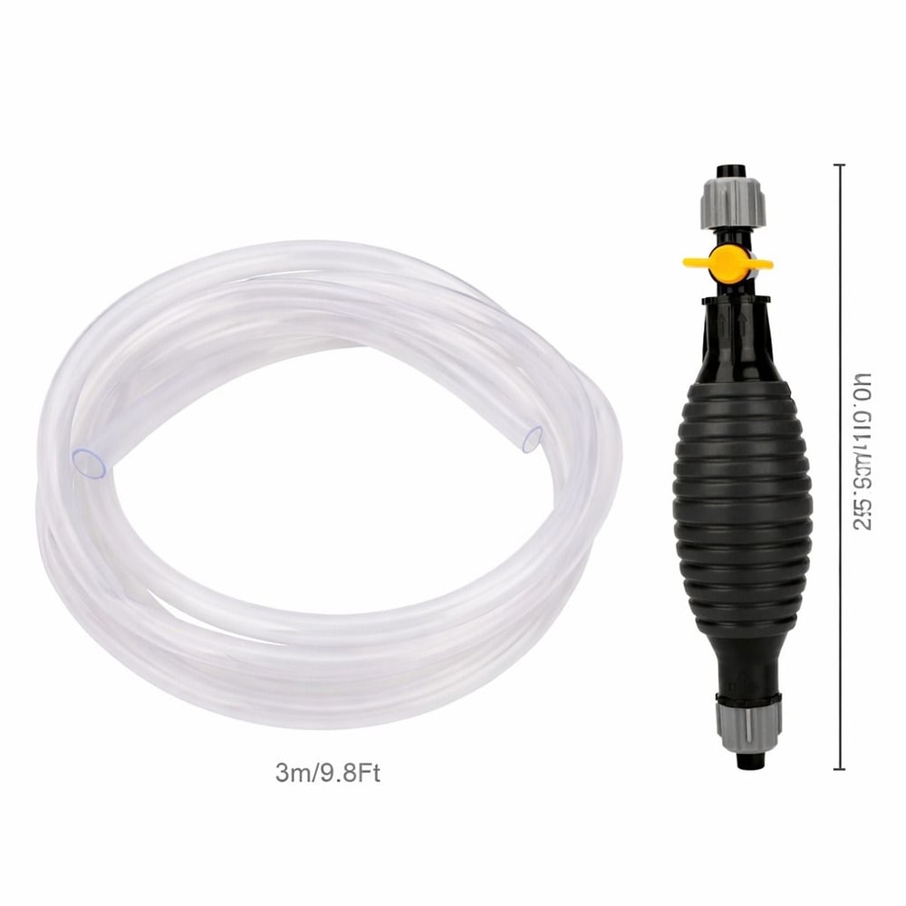 Manual Siphon Hose Transfer Hand Pump For Gasoline Diesel Water Oil 6