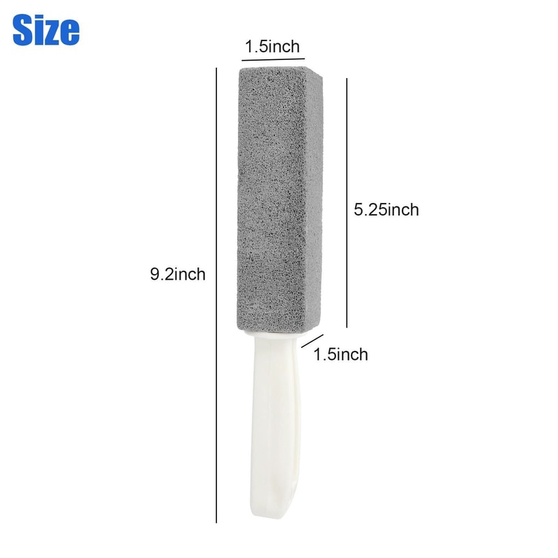 Heavy Duty Pumice Stone Toilet Scouring Tool With Stain Remover Handle Ideal For Hard Water Stains 1