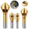 Chamfer Drill Bit Set Titanium Coated Countersink Tool For Wood And Metal 6