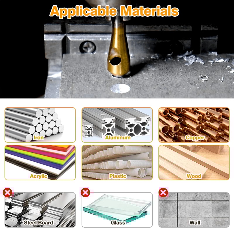 Chamfer Drill Bit Set Titanium Coated Countersink Tool For Wood And Metal 3