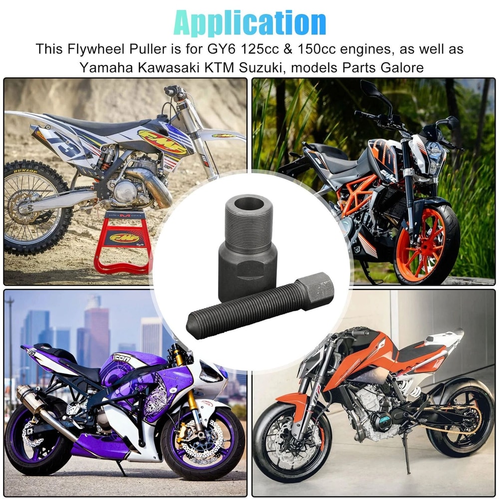 Motorcycle Flywheel Puller Set Magneto Stator Puller Tool 2