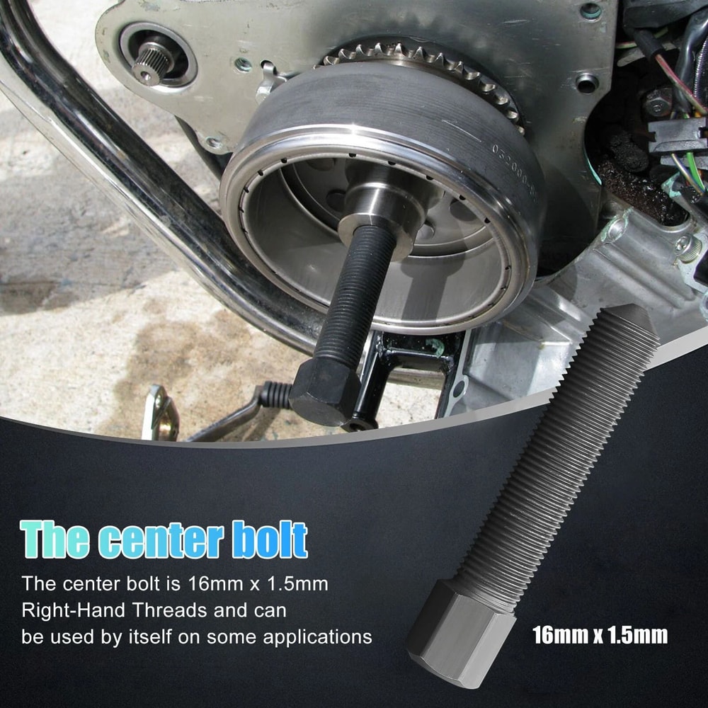 Motorcycle Flywheel Puller Set Magneto Stator Puller Tool 5