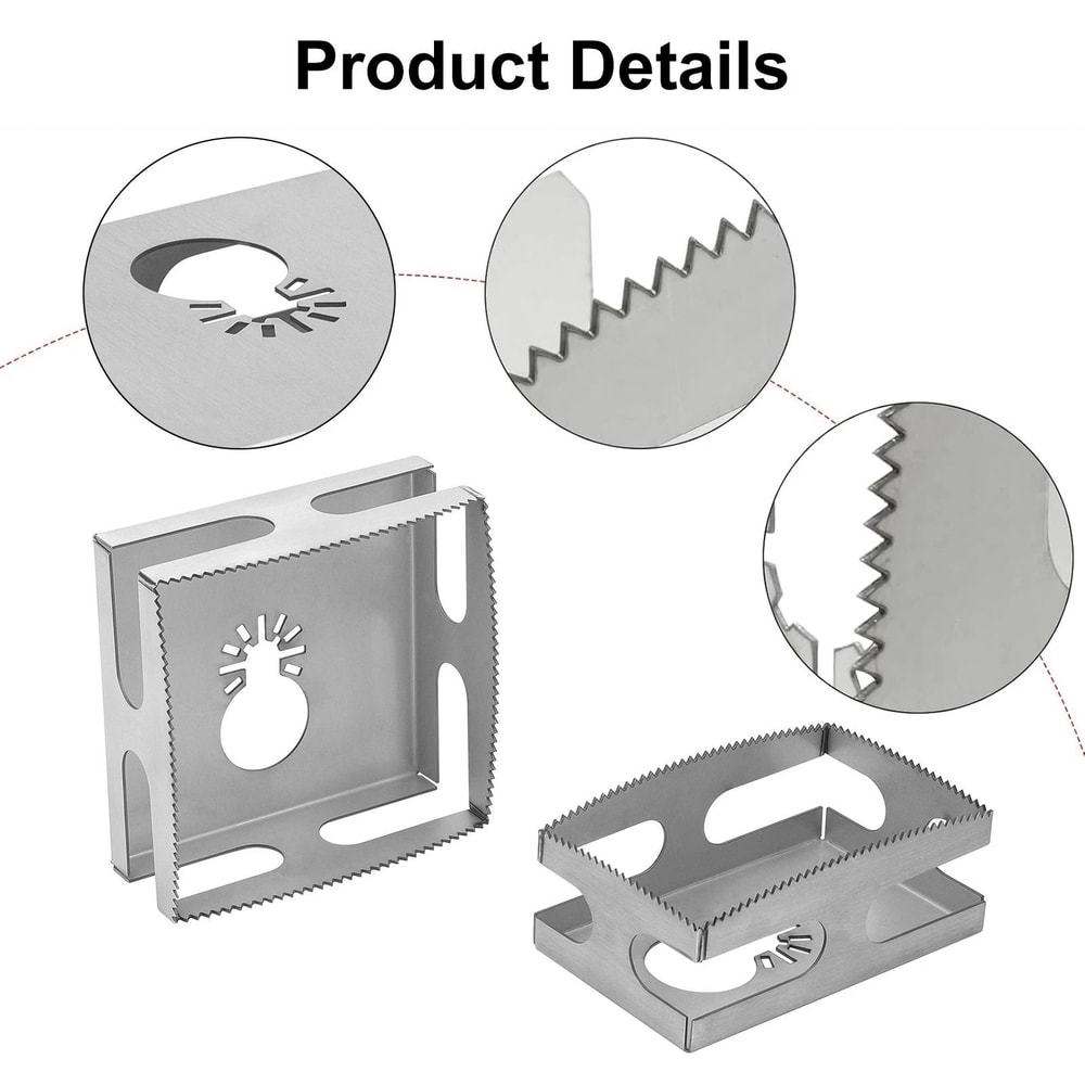 Square Slot Cutter For Dewalt Oscillating MultiTool Drywall Outlet Cutter Set 3