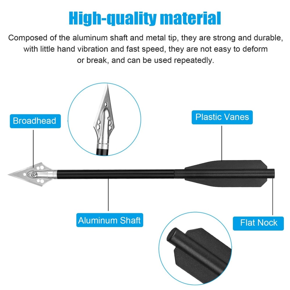 Crossbow Bolts For Mini Crossbows Durable Hunting Arrows For Pistol Archery Precision Target Prac