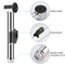 Hand Held Toilet Bidet Sprayer With Hose Durable Stainless Steel Bathroom Water Spray Head 3