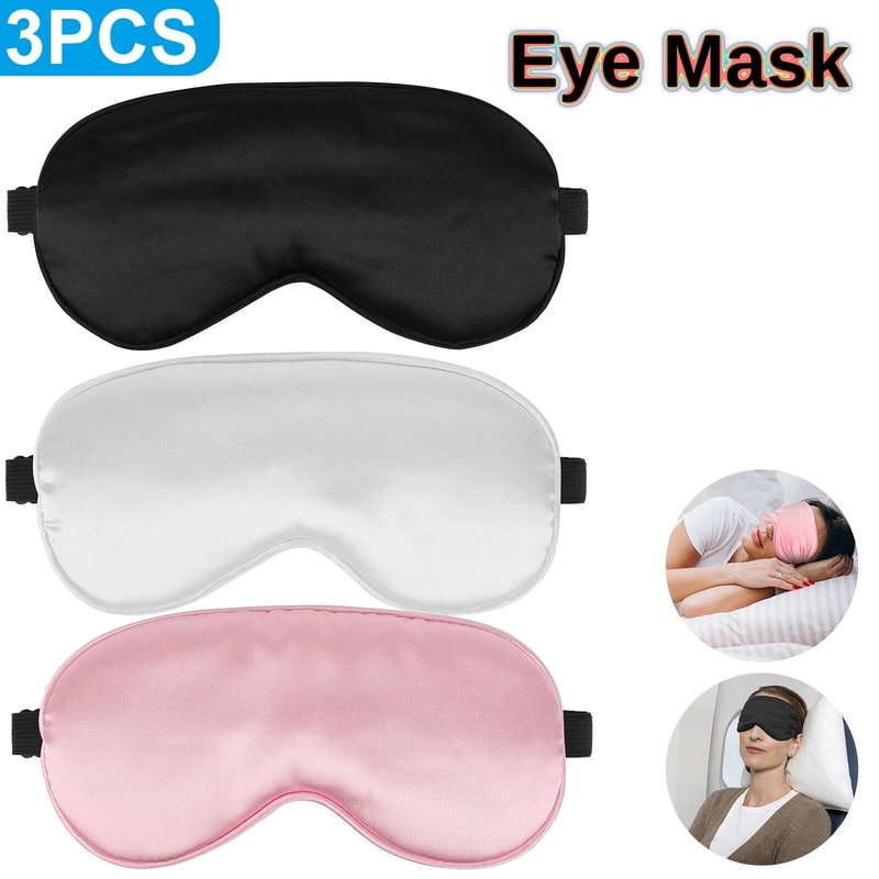 Travel Eye Mask Soft Padded Shade For Sleep Relaxation Rest 5