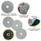 Diamond Wet Polishing Pads Kit For Stone Concrete Marble Granite Glass Pads With Hook Loop Backin 5