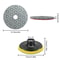 Diamond Wet Polishing Pads Kit For Stone Concrete Marble Granite Glass Pads With Hook Loop Backin 6